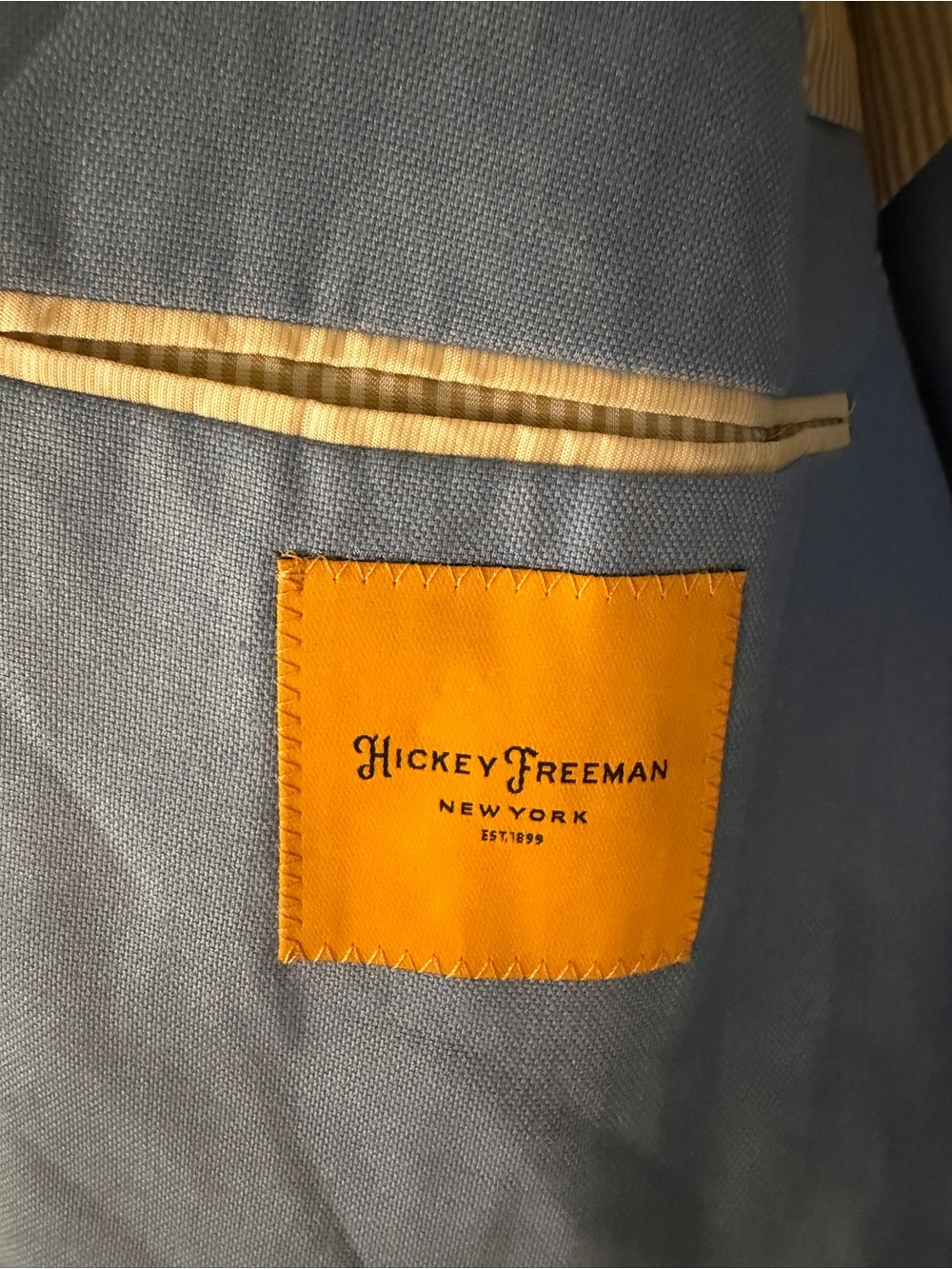 Hickey Freeman Light Blue Two-Button Blazer - Picture 4 of 12